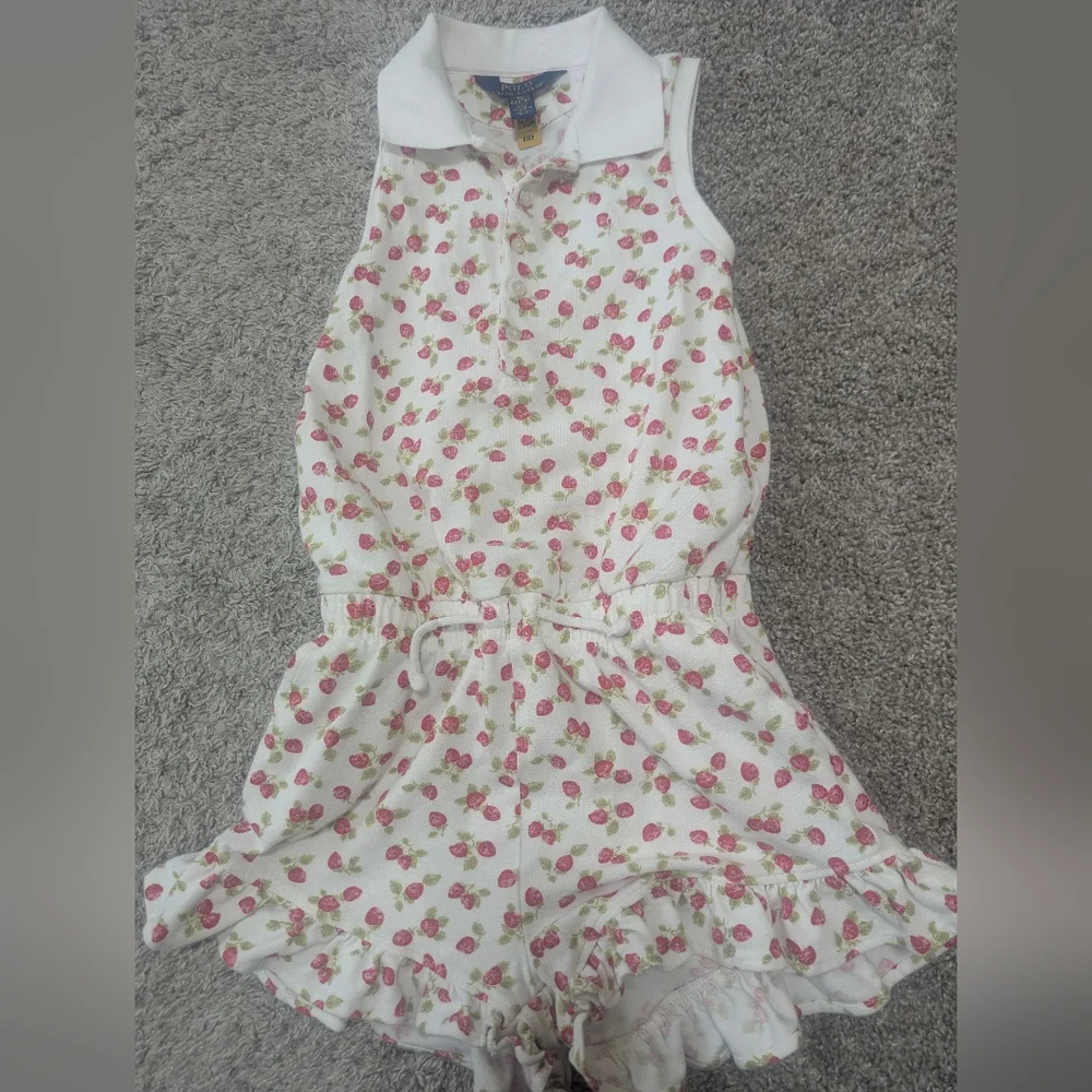 Polo by Ralph Lauren Strawberry Print Romper